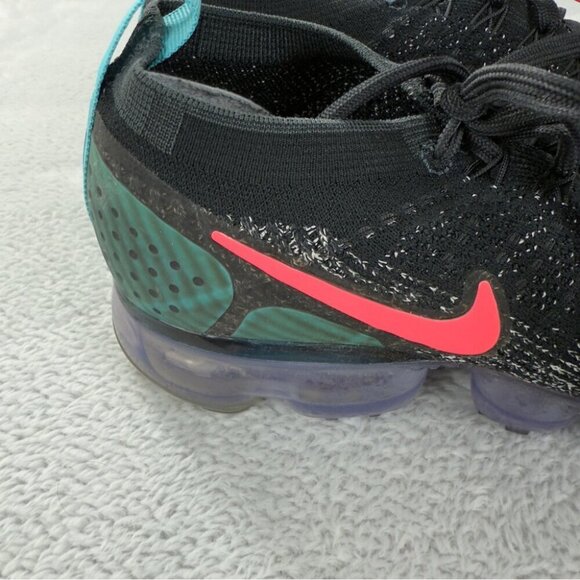 Nike Air Vapormax 2.0 Black Hot Punch Men's Size 8 US/7 UK/41 EU 942842-003 - Picture 9 of 14